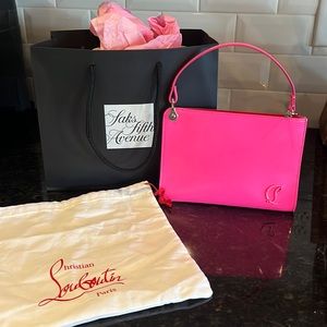Christian Louboitin small clutch / purse - PINK